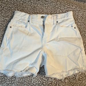 Old Navy high rise white denim shorts size 2